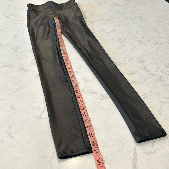 SPANX Faux Leather Leggings XS Tall Black Pants - Picture 8 of 15